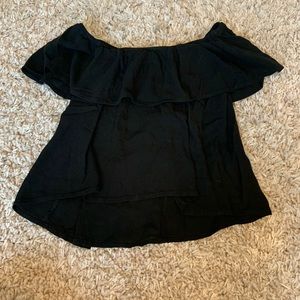 Black Off the Shoulder Top